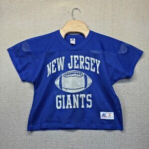 Vintage 90s Russell New Jersey Giants Football Jersey Youth XL Thrashed Flaws